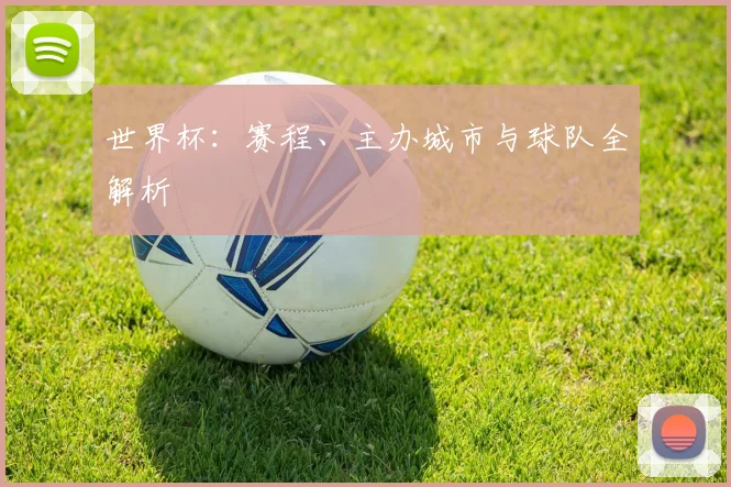 世界杯：赛程、主办城市与球队全解析